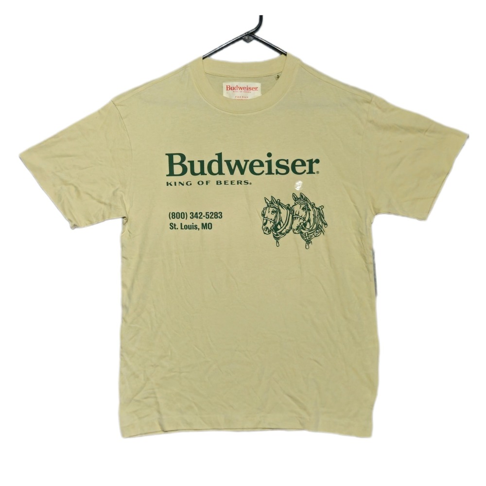 Budweiser PacSun Collab Mens Graphic T Shirt Small King of Beers Clydesdale NEW